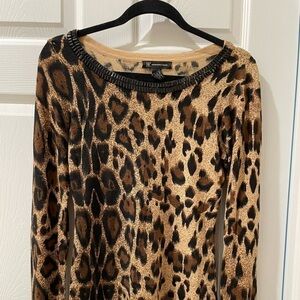 💰3 For $25💰  INC Animal Print Tunic Sweater SZ M​​